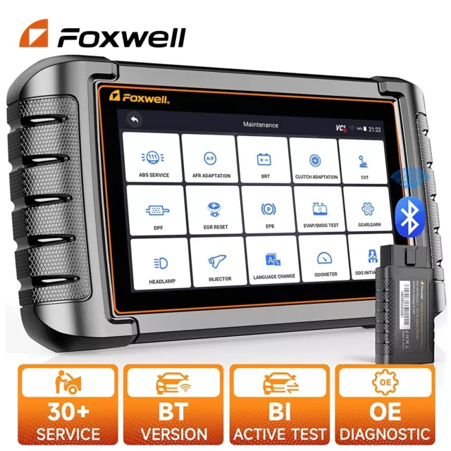 FOXWELL NT809BT Car OBD2 Scanner FCA Autoauth/CANFD/DOIP BiDirectional Scan Tool