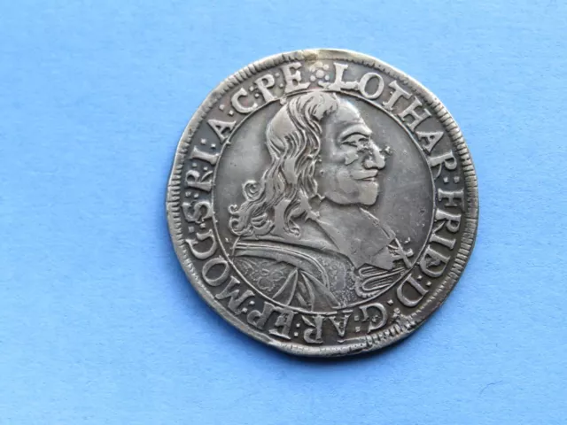 Mainz Erzbistum Gulden ( 60  Kreuzer ) 1674 Silber 19,34 Gramm Mit Zertifikat