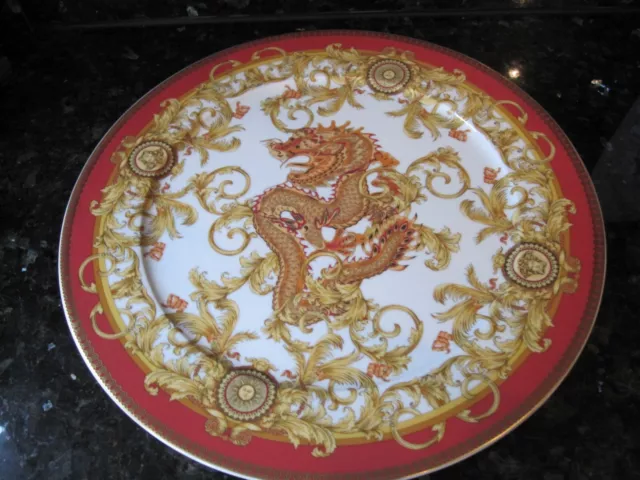 Rosenthal Versace ASIAN DREAM Platzteller Kuchenplatte  Ø 33,2 cm wie neu
