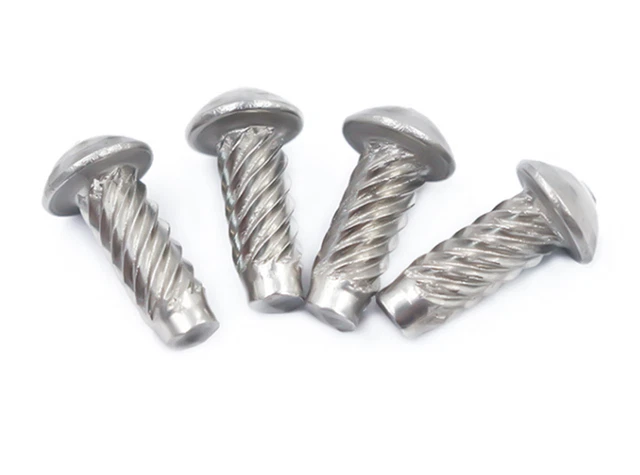M1.6 M2 M2.5 M3 M4 SUS304 Steel Twill Knurled Rivets Half Round Head Solid River