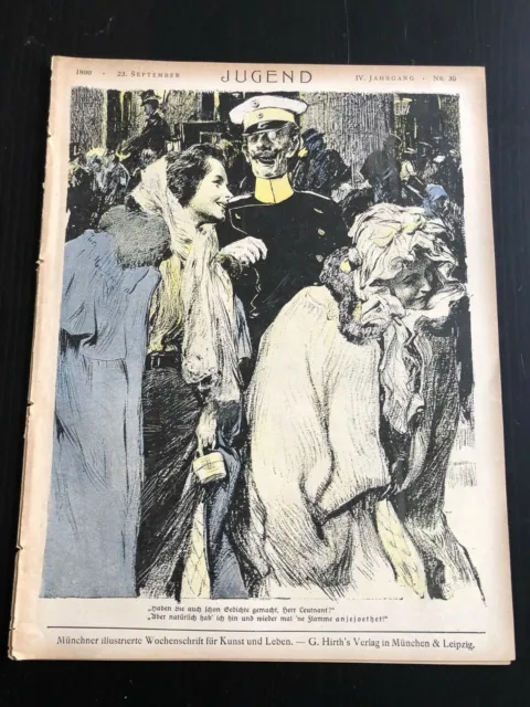 Revue JUGEND Nr 39 (1899) ART NOUVEAU Jugendstil Cover : Paul Rieth