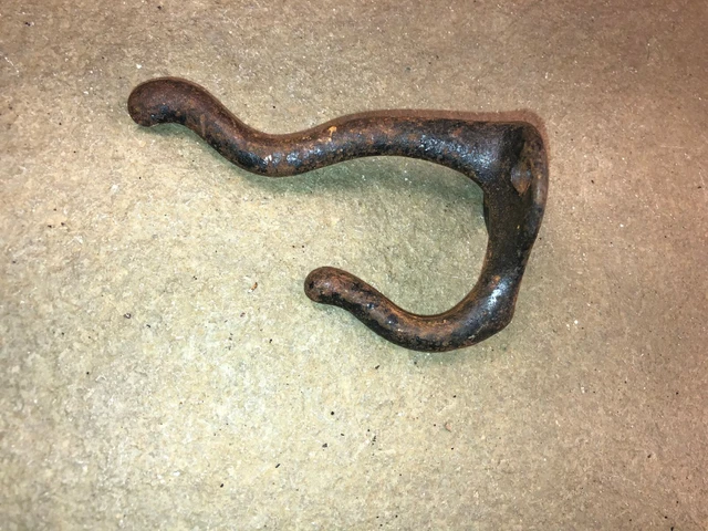 Vintage Antique Original Cast Iron Double Hook Hat or Coat Hook Many Available
