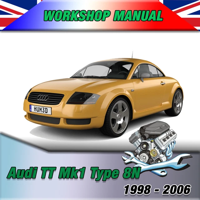 AUDI TT MK1 Type 8N Manual Repair 1998 2006 Manuale Officina