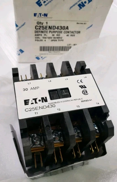 Cutler-Hammer C25END430A Industrial Control Definite Purpose Contactor