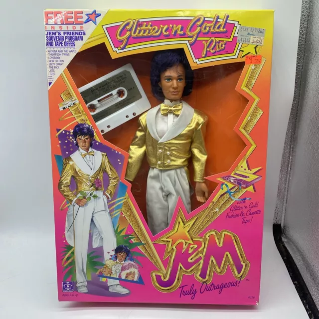 JEM Truly Outrageous Glitter 'n Gold Rio Doll 4016 Hasbro 1986 - Sealed