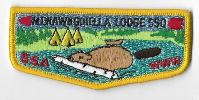 OA Lodge 550 Menawngihella Mountaineer Area  S9b flap