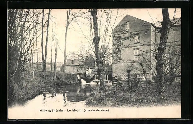 CPA Milly s/Thérain, Le Moulin 1907