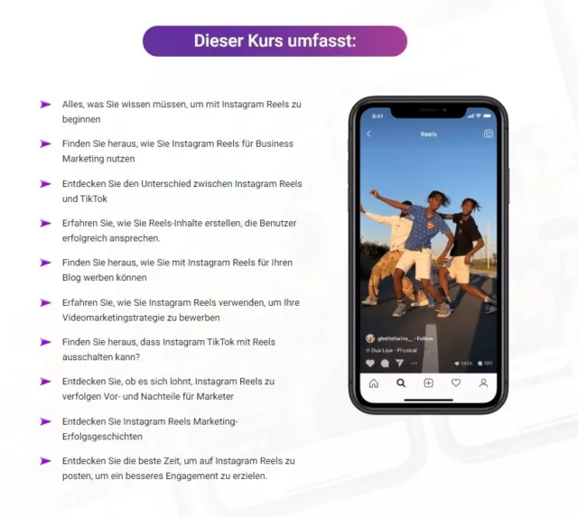 Instagram Reels Marketing - inklusive PLR-/Reseller-Lizenz