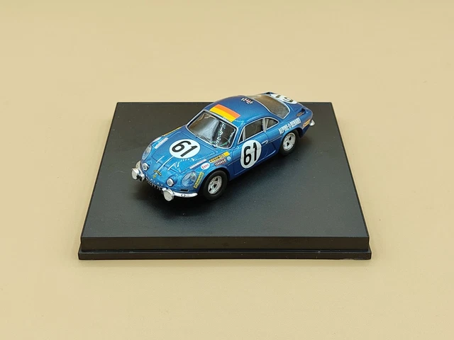Miniature Alpine Renault A110 - 24H Du Mans 1972 - Collomb N°1 - Trofeu 1/43 (sans Boîte)