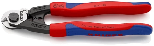 Knipex 95 62 190 Coupeur de Câble Métallique Forgé Avec Mehrkomponenten-Hüllen