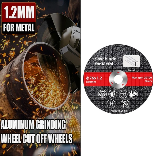 Lame de scie circulaire en résine polyvalente et durable 76 mm de diamètre