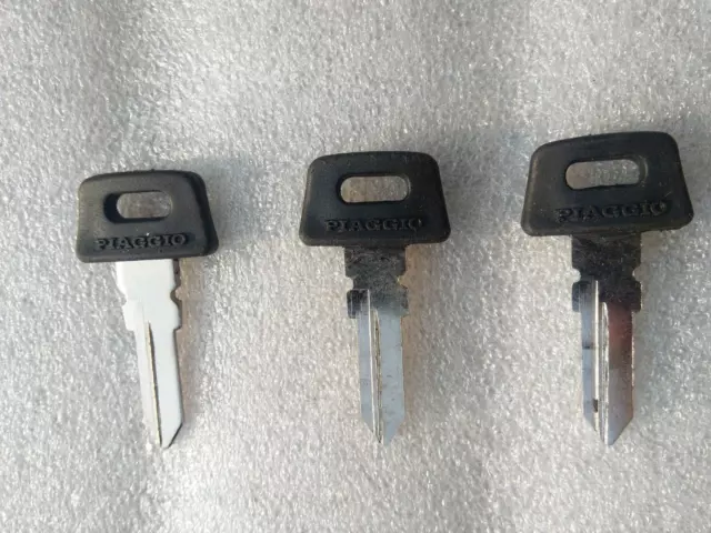 3 x Keys Blank Pk Xl XL2 PX Lusso T5 Blank Keys Suitable For Vespa Piaggio