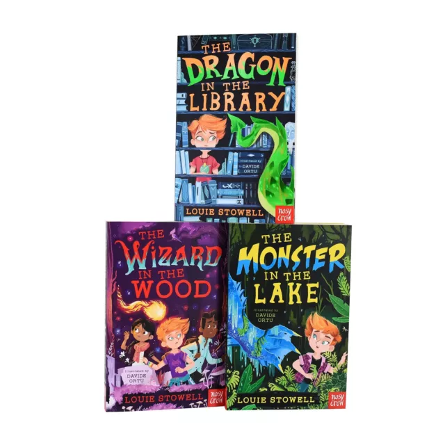 Kit the Wizard The Dragon In The Library Series 3 Books Collection Set PB NEW