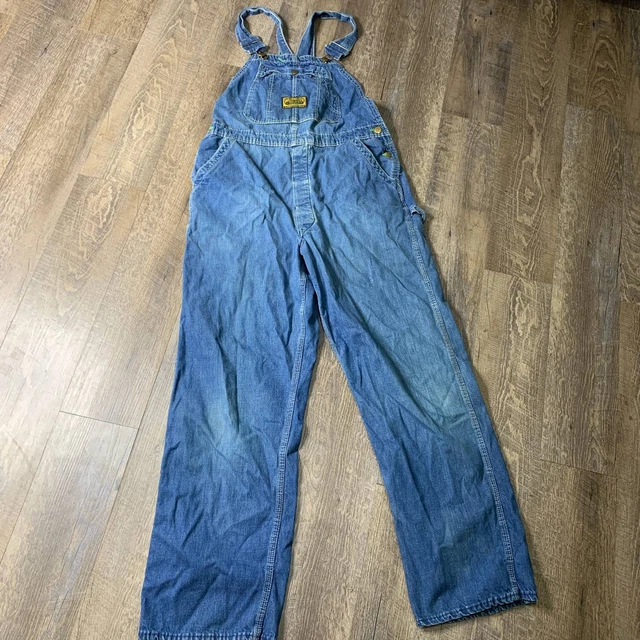 WASHINGTON DEE CEE Overalls Womens Medium Blue Denim Utility Hippie