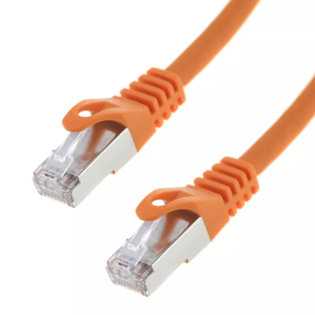 Netzwerkkabel S/FTP PIMF Cat. 7 10 Meter orange Patchkabel Gigabit Ethernet