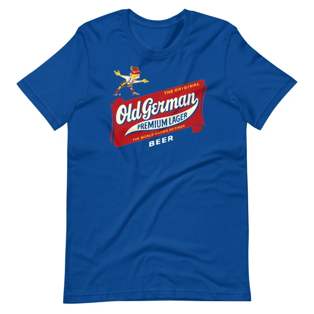 OLD GERMAN BEER Royal Blue Graphic Tee ShortSleeve Unisex TShirt 23.