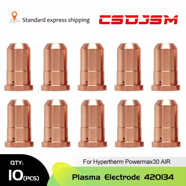 10pk 420134 Plasma Cutter Nozzle For Hypertherm Powermax30 AIR Plasma Torch