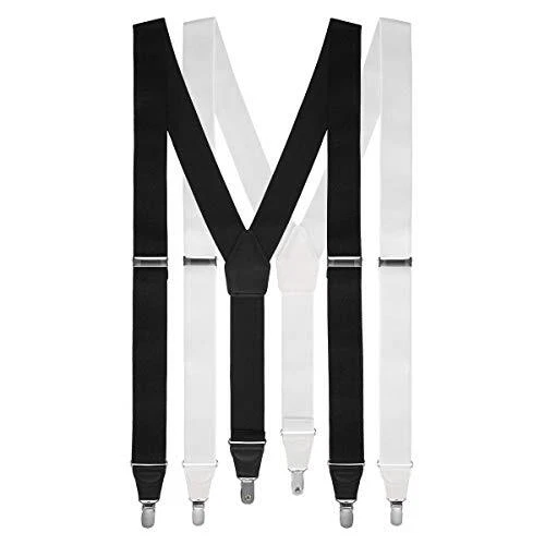 Men's Suspenders Adjustable Size with Clips