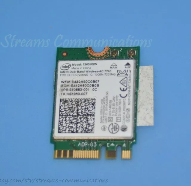 HP Pavilion - 15-BC 15T-BC 15t-bc000 Laptop WiFi Card - (Intel Wireless AC-7265)