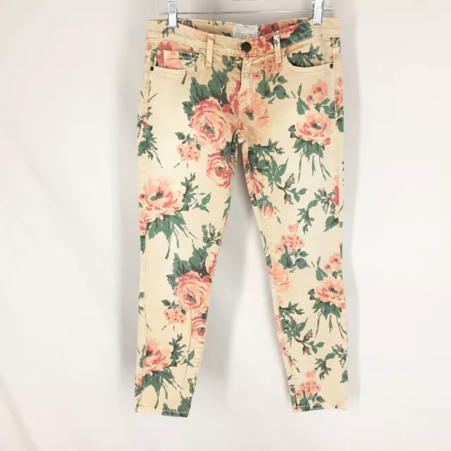 Current/Elliott The Stiletto Jeans Haystack Floral Womens size 27 Pencil Skinny