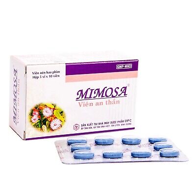 50 comprimidos Mimosa sedante natural muy eficaz Herbal Pastillas para Dormir