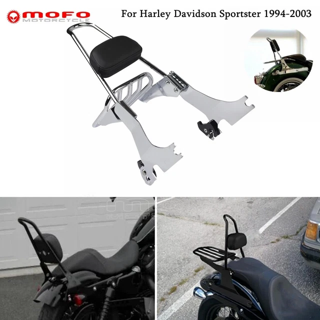 SISSY BAR BACKREST with Luggage Rack For Harley Sportster XL1200 XL883