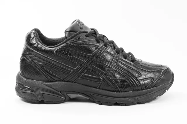 Size US 5 Kid's Black Asics Gel 150 TR GS Jnr Leather Running Shoes Sneakers