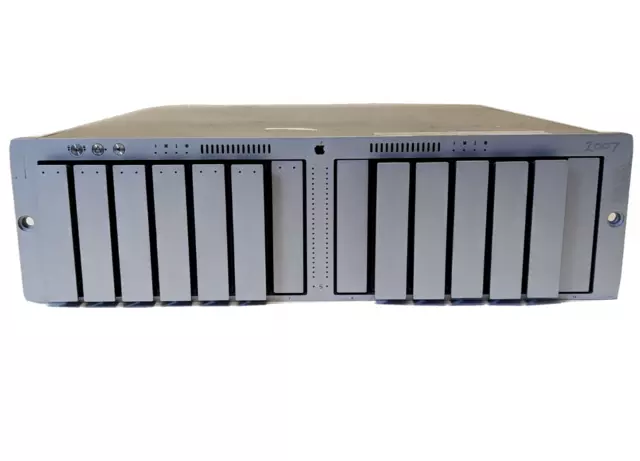 Apple XSERVE RAID A1009 Network Enclosure Storage Untested. No HDDs. 7 Caddies Apple XSERVE RAID A1009 Network Enclosure Storage Untested. No HDDs. 7 Caddies