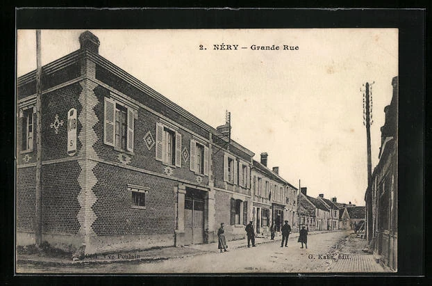 CPA Néry, Grande Rue