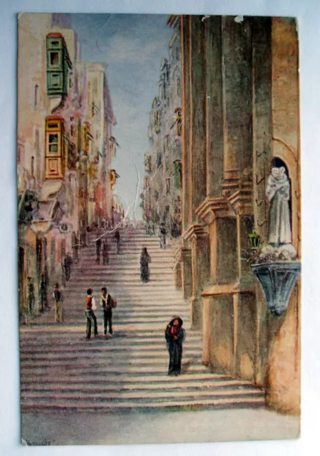 Postkarte - STRASSE SAN JOHANNI, VALETTA, MALTA - Critien's - (JIM3-5)