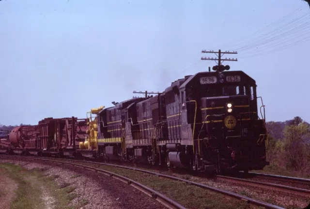 Scl 1636 Gp-40-2 Charleston Sc(Seaboard Coast Line) Original Slide 4-8-78 T22-15