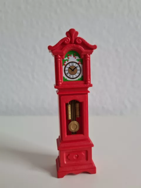 Playmobil Nostalgie Standuhr Pendeluhr Rot Ersatzteil