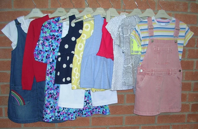 NEXT M&S RIVER ISLAND etc Girls Summer Bundle Dresses Shorts Tops Age 5-6 116cm