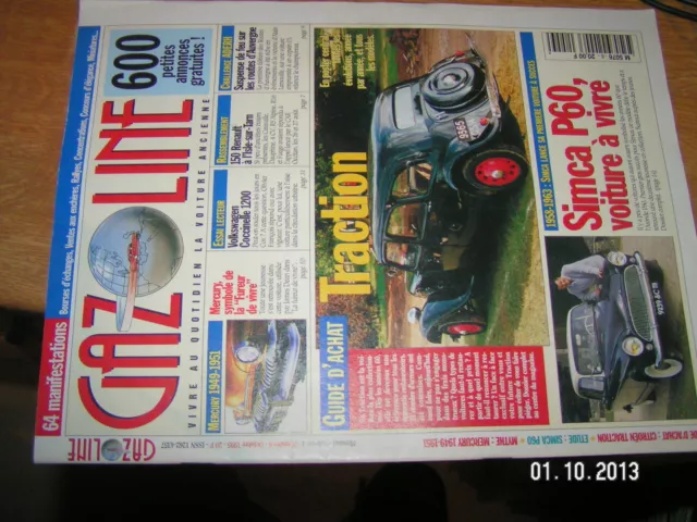 Gazoline n°6 Guide Achat TRACTION Story Simca Aronde P60 Mythe Mercury