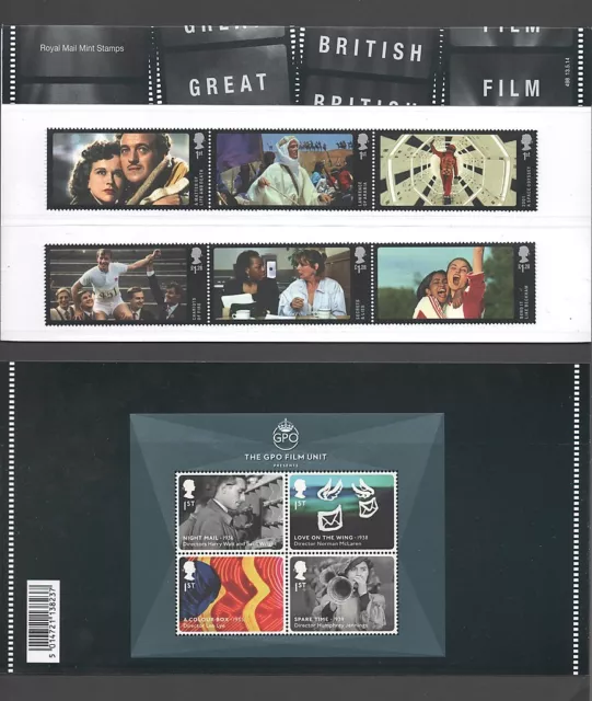 Gb 2014 Grand Paquet De Présentation De Timbres Films Britanniques