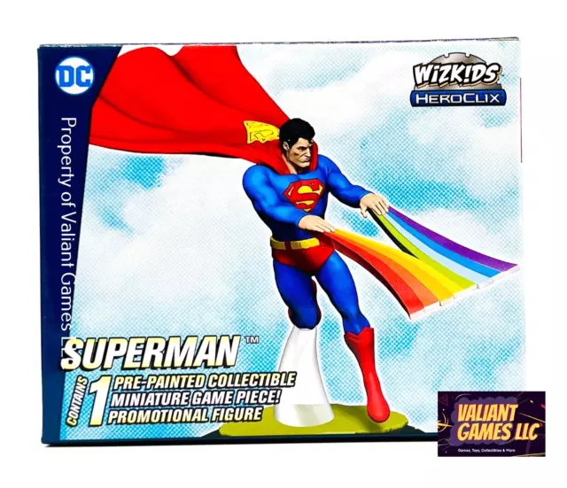 DC Heroclix Superman (Rainbow) #D23-003 w/ Card Sealed Convention Exclusive