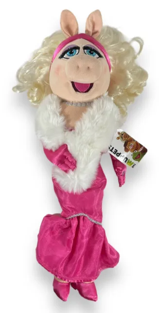 Muppets Most Wanted Miss Piggy Pink Dress Plush Doll 19" Disney Store w/Tag