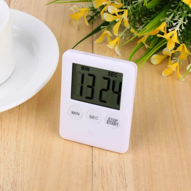 Digital LCD Large Magnetic Kitchen Time Counter Cooking Alarm Run Magnet Timer