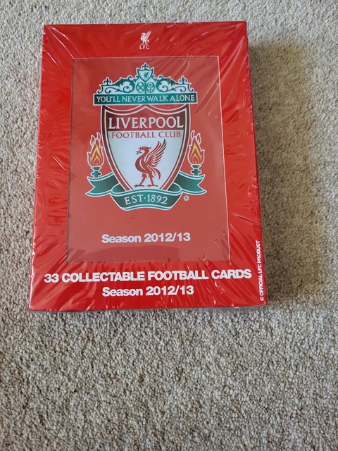 Liverpool FC - 33 carte calcio collezionabili stagione 2012/13 in latta nuove e sigillate