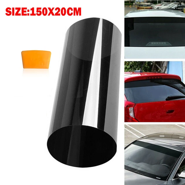 Striscia solare nera universale parabrezza universale per auto furgone striscia solare 8 * 60 pollici non tagliata