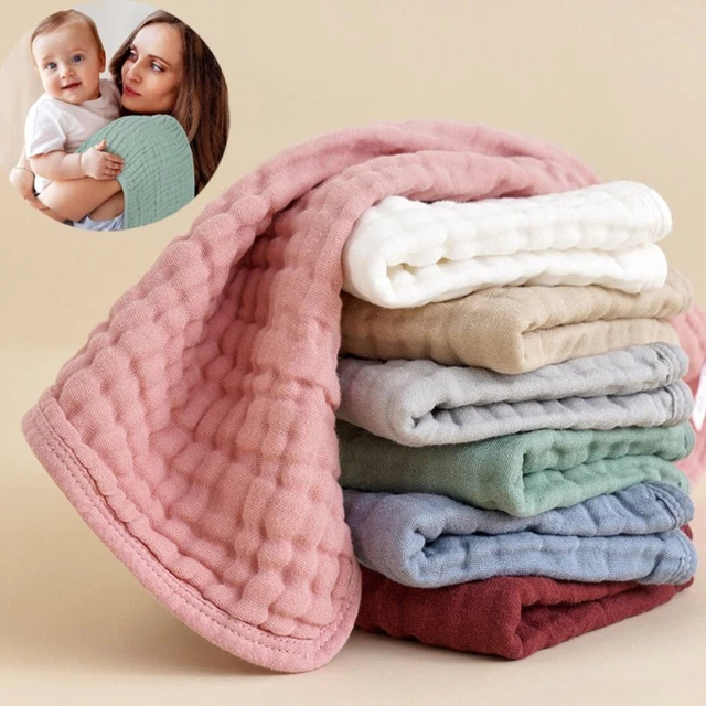 Large Burping Cloths Cotton Newborn Bib Baby Muslin Burp Cloths  for Boys Girls