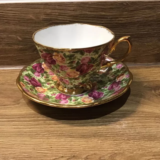 Royal Albert Old Country Roses Chintz Collection Tea  Cup & Saucer
