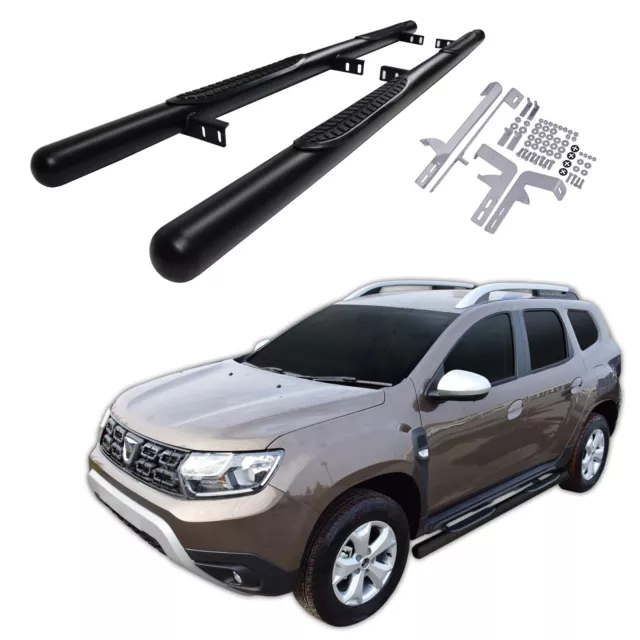 Pair of Stainless Steel 76mm Side Bars with Steps Ford Kuga Mk3