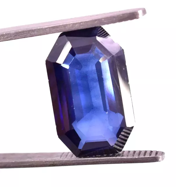 AAA Natural Ceylon Blue Sapphire 17.00 Ct Radiant Cut Loose Gemstone 20x12 mm