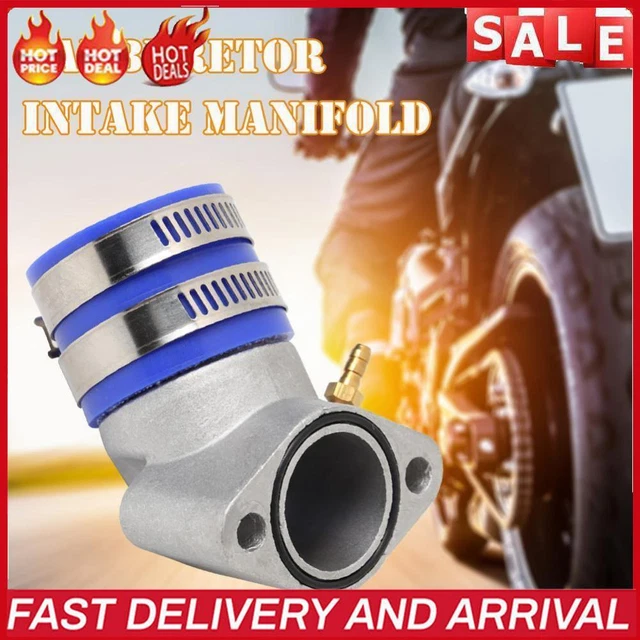 Aluminum Carburetor Frosted Intake Pipe Adapter Manifold Interface Boot for ATV