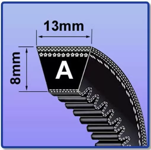 Ax A Section Cogged V Belt Sizes Ax16 - Ax46 V Belt 13Mm X 8Mm Vee Belt Mc