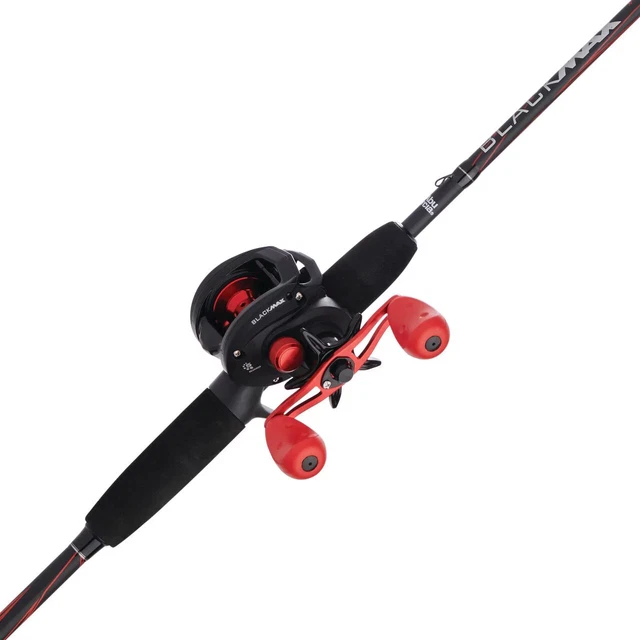 Abu Garcia 6’6” Black Max Fishing Rod and Reel Baitcast Combo