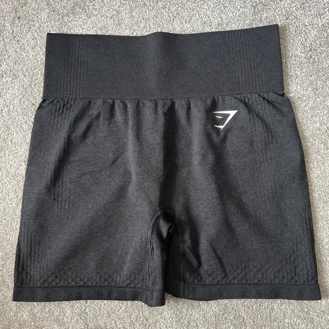 Pantaloncini a vita alta Gymshark Vital senza cuciture nero marziato taglia media