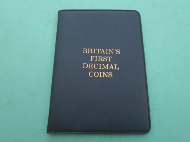 Britains First Decimal Coin Set Of Uncirculated Coins In Wallet