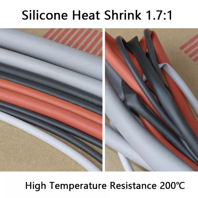 Heat Shrink 0.8-80mm Tube Sleeve 1.7:1 Heatshrink Tubes Sleeving Wiring *Yellow* 3